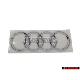 Genuine Audi Rings Rear Boot Badge Emblem Chrome - 4L0853742 2ZZ