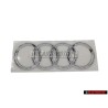 Genuine Audi Rings Rear Boot Badge Emblem Chrome - 4L0853742 2ZZ