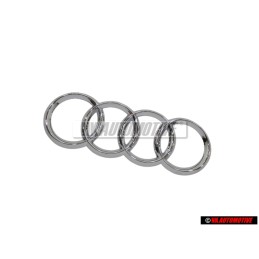 Genuine Audi Rings Rear Boot Badge Emblem Chrome - 4L0853742 2ZZ