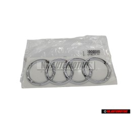 Genuine Audi Rings Rear Boot Badge Emblem Chrome - 4L0853742 2ZZ