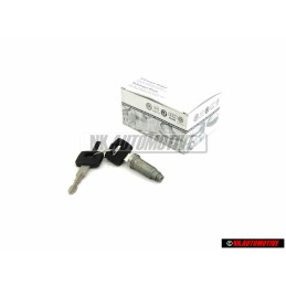 Genuine VW Rear Boot Lid Lock Cylinder with Keys - 865827573C