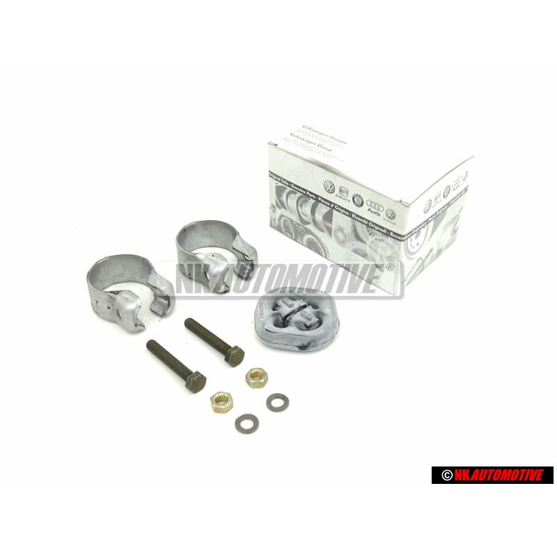 Genuine VW Exhaust Clamps 42.5 and Retaining Ring - 861298001B