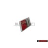 Genuine Audi S4 Steering Wheel Badge Emblem Chrome Red - 8A0419685B