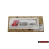 Genuine Audi RS4 Rear Boot Badge Emblem Chrome Red - 8D9853740 2ZZ