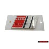 Genuine Audi S4 Rear Boot Badge Emblem Chrome Red - 8D5853737G 2ZZ