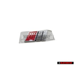 Genuine Audi S4 Rear Boot Badge Emblem Chrome Red - 8D5853737G 2ZZ
