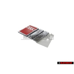 Genuine Audi S4 Rear Boot Badge Emblem Chrome Red - 8D5853737G 2ZZ