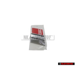 Genuine Audi S4 Rear Boot Badge Emblem Chrome Red - 8D5853737G 2ZZ