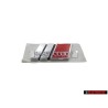 Genuine Audi S4 Rear Boot Badge Emblem Chrome Red - 8D5853737G 2ZZ