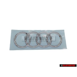 Genuine Audi Rings Rear Boot Badge Emblem Chrome - 4F9853742 2ZZ