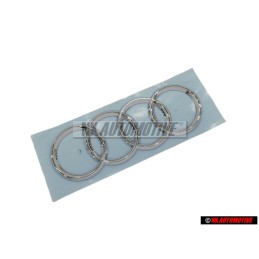 Genuine Audi Rings Rear Boot Badge Emblem Chrome - 4F9853742 2ZZ