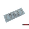 Genuine Audi Rings Rear Boot Badge Emblem Chrome - 4F9853742 2ZZ