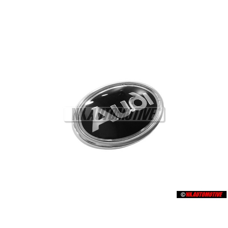 Genuine Audi Side Badge Emblem Black Chrome - 447853621 01C