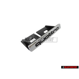 Genuine Audi QUATTRO Front Grill Badge Emblem Chrome - 8P4853736B 2ZZ