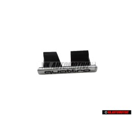 Genuine Audi QUATTRO Front Grill Badge Emblem Chrome - 8H0853736 2ZZ