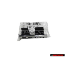 Genuine Audi QUATTRO Front Grill Badge Emblem Chrome - 8H0853736 2ZZ