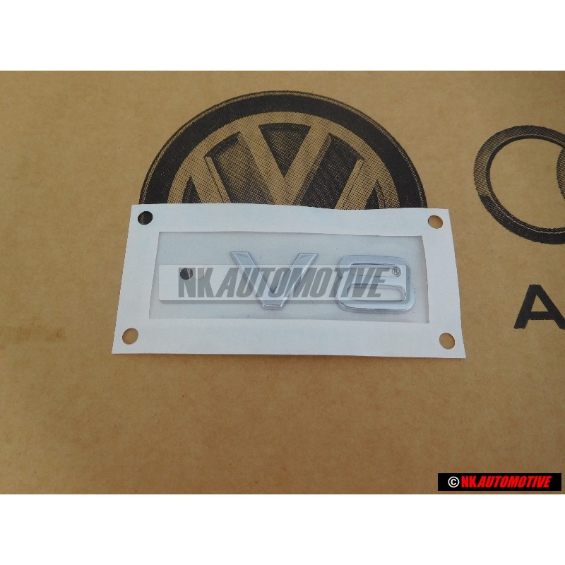 Genuine Audi V8 Rear Boot Badge Emblem Chrome - 8E0853601B