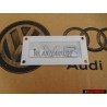 Genuine Audi V8 Rear Boot Badge Emblem Chrome - 8E0853601B