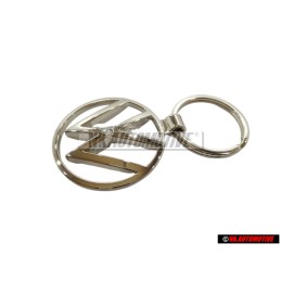 Genuine VW New Logo Metal Keychain Keyring Keytag - 000087010BN