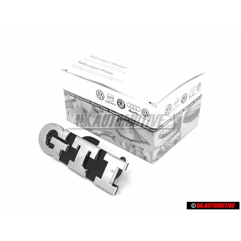 Genuine VW GTI Front Grill Badge Emblem Chrome - 6C0853948D FOD