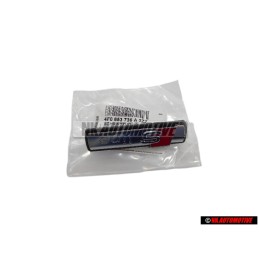 Genuine Audi S-LINE Front Grill Badge Emblem Black Chrome Red - 4F0853736A 2ZZ