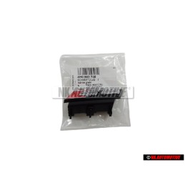 Genuine Audi S8 Front Grill Badge Emblem Black Chrome Red - 4H0853740