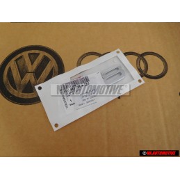 Genuine Audi S8 Rear Badge Emblem Chrome Red - 4D0853735A 2ZZ