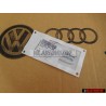 Genuine Audi S8 Rear Badge Emblem Chrome Red - 4D0853735A 2ZZ