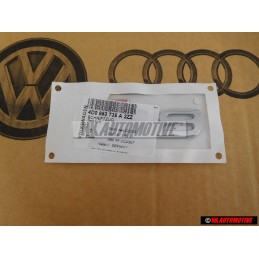 Genuine Audi S8 Rear Badge Emblem Chrome Red - 4D0853735A 2ZZ
