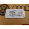 Genuine Audi S8 Rear Badge Emblem Chrome Red - 4D0853735A 2ZZ