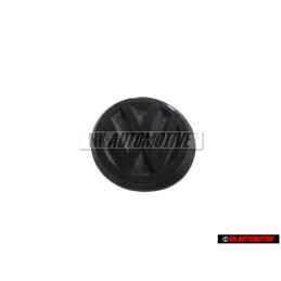 Genuine VW Rear Boot Badge Emblem Black 50mm - 191853601B 01C