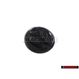 Genuine VW Rear Boot Badge Emblem Black 50mm - 191853601B 01C