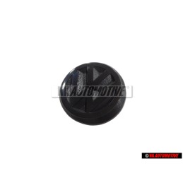 Genuine VW Rear Boot Badge Emblem Black 50mm - 191853601B 01C