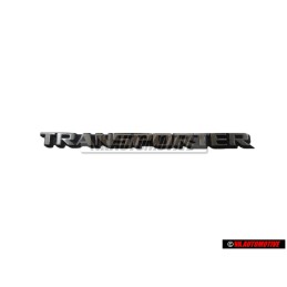 Genuine VW TRANSPORTER Rear Boot Badge Emblem Brushed Silver - 245853689B