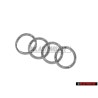 Genuine Audi Rings Front Grill Badge Emblem Chrome - 4H0853605C 2ZZ