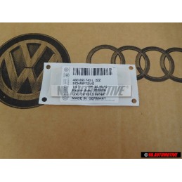 Genuine Audi 2.8 Rear Boot Badge Emblem Chrome - 4B0853743L 2ZZ