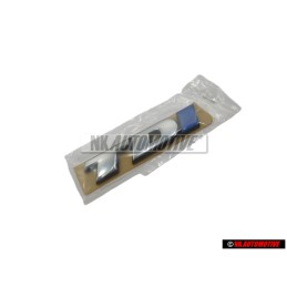 Genuine VW TDI Rear Badge Emblem Chrome Blue - 7D0853675C HCE