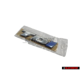 Genuine VW TDI Rear Badge Emblem Chrome Blue - 7D0853675C HCE