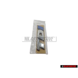Genuine VW TDI Rear Badge Emblem Chrome Blue - 7D0853675C HCE