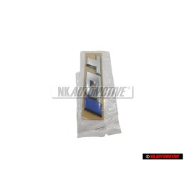 Genuine VW TDI Rear Badge Emblem Chrome Blue - 7D0853675C HCE