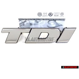 Genuine VW TDI Front Grill Badge Emblem Chrome - 2D0853679 Z10