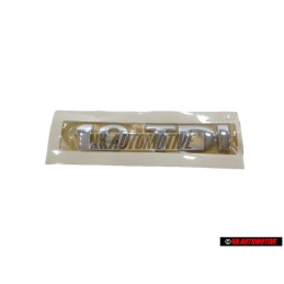 Genuine VW 1.9TDI Rear Trunk Boot Badge Emblem Chrome - 1K0853675H 739
