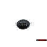 Genuine VW 6 SPEED Gearknob Badge Emblem Black Chrome - 1K0711144J