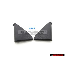 Genuine VW SET Door Mirror Cover Trim Cap Left & Right Inner w/clips - Golf MK2