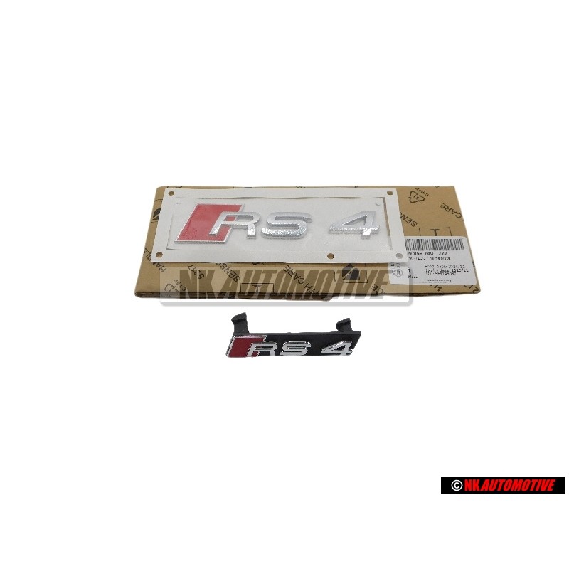 Genuine Audi SET Front Grill & Rear Boot Badge Emblem - RS4 B7 (8E)