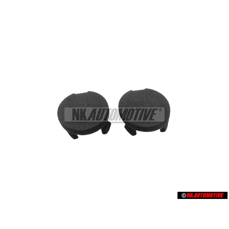 2x Genuine VW Cover Cap For Bolt Black - 535881478B 4FB