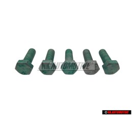 5x Genuine VW Hexagon Bolt M8x25 - N 01024222