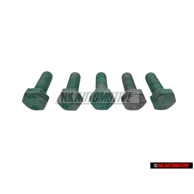 5x Genuine VW Hexagon Bolt M8x25 - N 01024222