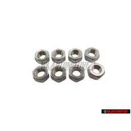 8x Genuine VW Hexagon Nut - N 01100627