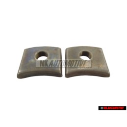 2x Genuine VW Threaded Plate - 831809237